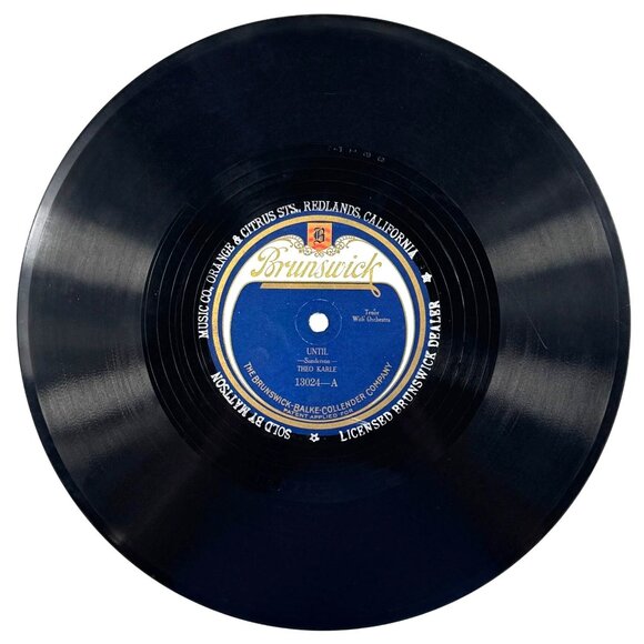 Theo Karle Until / Dream 10in Shellac 78 RPM Brunswick 13024 Vintage Record - Picture 1 of 4